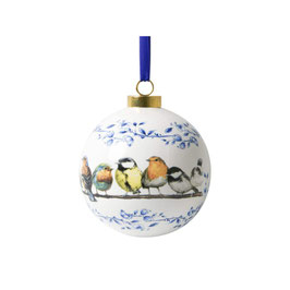 Christmas ball birds