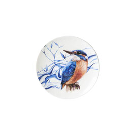Wall plate Kingfisher 16 cm