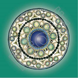 "Talente"                                                                  Mandala-Geschenkkarte zur Dekoration, Meditation, zum Verschenken oder Versenden.