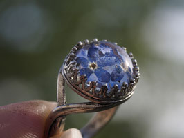 Märchenschmuck - Fingerring mit Vergissmeinnicht Nr. A172