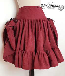 Jupe rouge streampunk vadrouilleuse