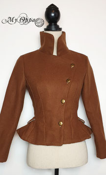 Veste retro laine Camel steampunk