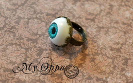 Bague oeil bleu