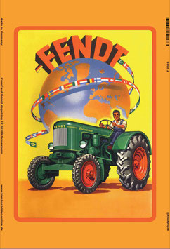 Blechschild Fendt Welt 20x30cm
