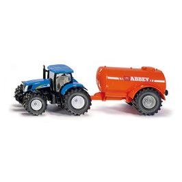 Siku New Holland mit Vaccum Faas 1:50