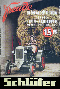 Bleschild Schlüter Freude an der Arbeit 20x30cm