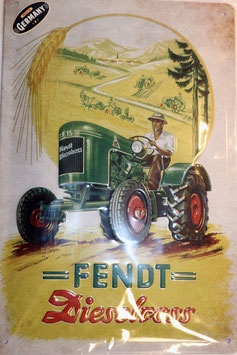 Blechschild Fendt Dieselross