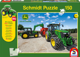 John Deere Traktoren der 5m Serie (Puzzle + Siku Traktor)