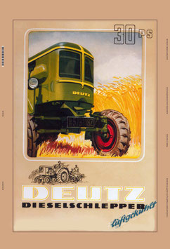 Blechschild Deutz 30 PS luftgekühlt 20x30cm