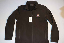 Softshell Jacke mit Hürlimann Logo und Schrift (vorne + hinten)