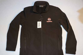 Softshell Jacke mit Hürlimann Logo und Schrift (vorne + hinten)