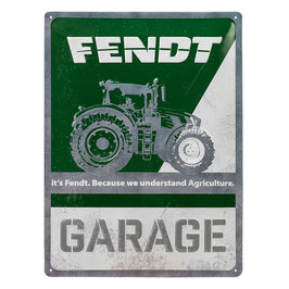 Fendt Blechschild Garage