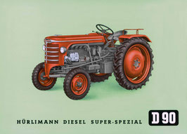 Blechschild Hürlimann D90 20x30cm
