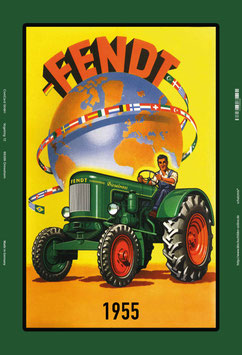 Blechschild Fendt Welt 1955 20x30cm