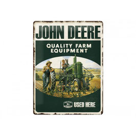 Blechschild John Deere Quality Farm