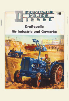 Blechschild Fordson Major Kraftquelle für Industrie 20x30cm