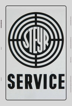 Blechschild Steyr Service 20x30cm