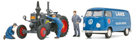 Set Lanz Buldog mit Volkswagen T1b und 3 Figuren (August 2022)