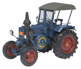 Lanz Bulldog mit Dach blau im Massstab 1:18