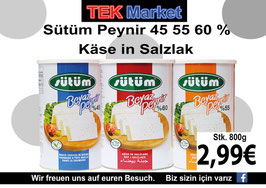 Sütüm Peynir 45 55 60% Käse in Salzlake 800g