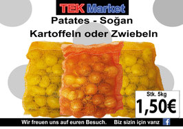 Patates - Soğan Kartoffeln oder Zwiebeln