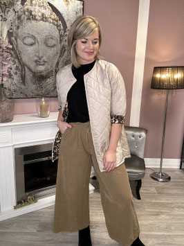 Sale! LANGE STEPPJACKE *LEOLOVER BEIGE