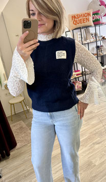 Pullunder mit Rückenausschnitt PERFECT OUTFIT dunkelblau
