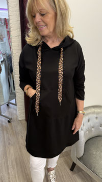 Hoodiekleid *SCHWARZ