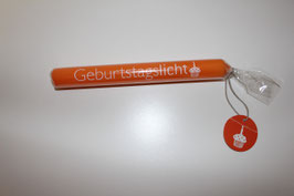 Kerze *Geburtstagslicht orange