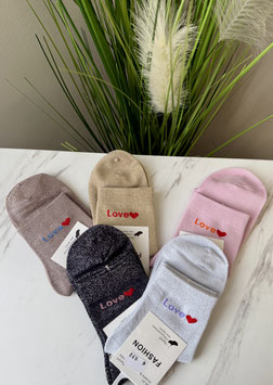 Glitzer Socken *LOVE