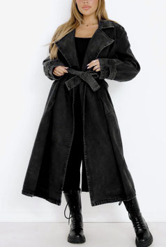Denim Trenchcoat *ANTHRAZIT