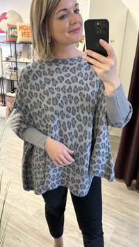 Oversize Pullover *GRAU-LEO