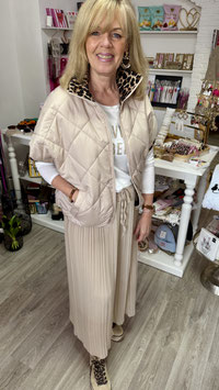 Wendeweste *BEIGE-LEO