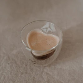 Doppelwandiges Herzglas 200ml