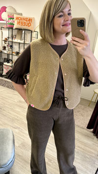 Teddy-Weste *CAMEL