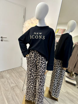 Kurzer Sweater *New Icons schwarz
