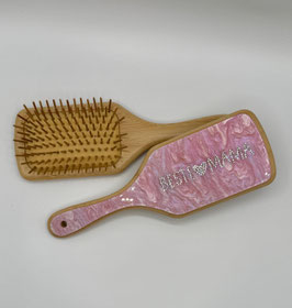 Eckige Haarbürste *BESTE Mama rosa