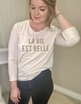 Langarm-Shirt *La Vie est Belle