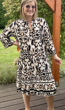 Tunikakleid *PAISLEY schwarz-creme