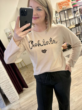 Langarm-Shirt *OOHLALA beige