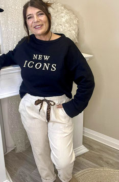 Fein-Cord Jogpants *Leo-Bow