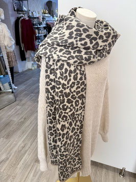 Leo-Schal *GRAU-BEIGE