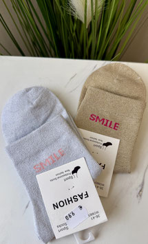 Glitzer Socken *SMILE