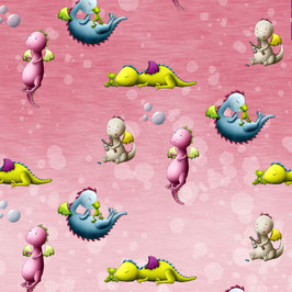 (Jersey) Drachenmädchen Allover "pink"