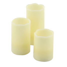 Kaheku Candela cilindrica avorio diametro 5 cm x 5 cm Euro Trend Candles