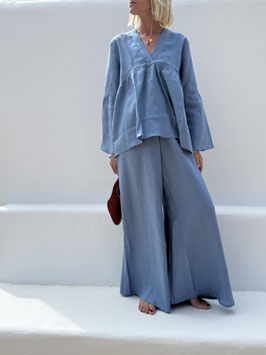 No#582 - 2Set Blue Linen