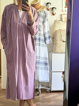 two Viola Stripe Long Caftan