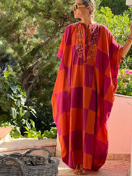 oops SOLD Elpelut Kaftan Blocked Orange