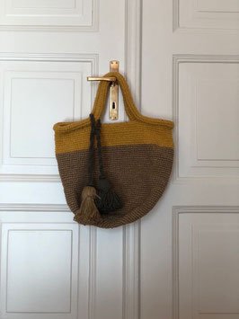 Wool Knitted Bag Yalla! - Bicolor