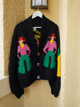 oops SOLD VINTAGE - World Treasure Cowboy Cardigan